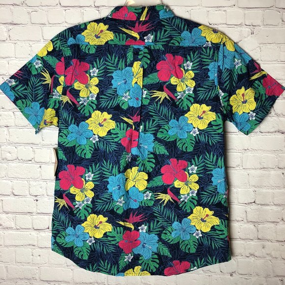 Levi's Mens Hawaiian Short Sleeve Shirt Sz. L - Picture 5 of 8
